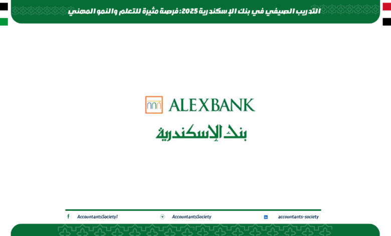 التدريب الصيفي في بنك الإسكندرية 2025: فرصة مثيرة للتعلم والنمو المهني