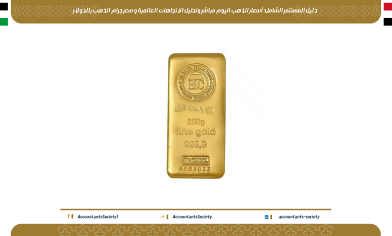 دليل المستثمر الشامل: أسعار الذهب اليوم مباشر وتحليل الاتجاهات العالمية و سعر جرام الذهب بالدولار